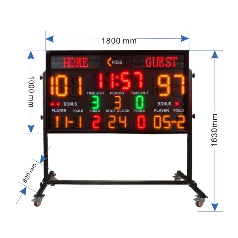 Scoreboard Digital - Outdoor LED Stadium Scoreboard Digital Sports