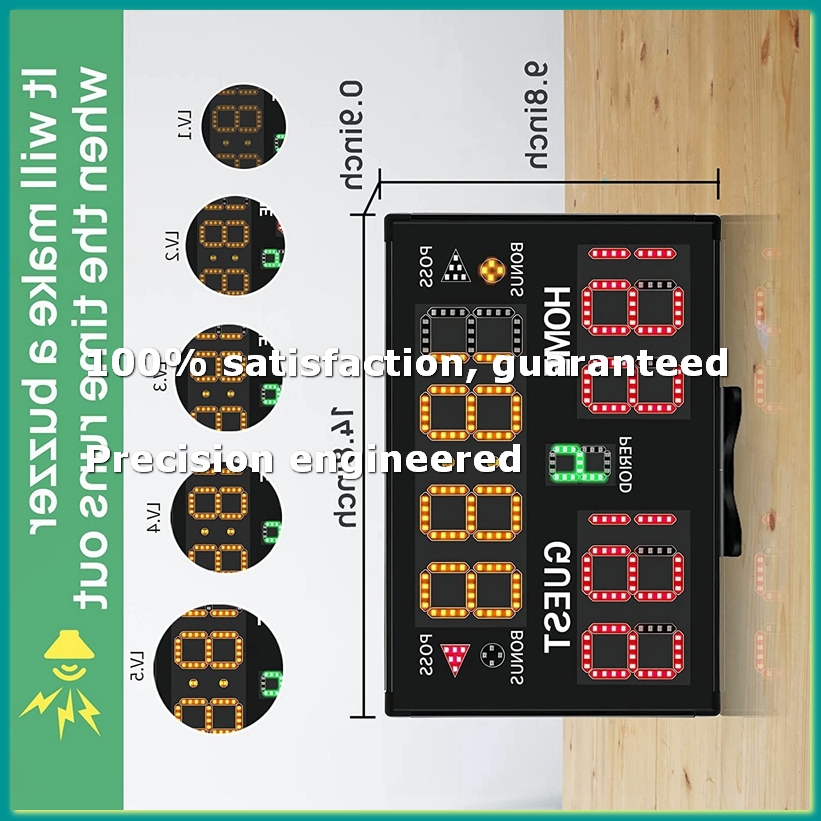 Scoreboard Digital - Electronic Basketball Scoreboard, Portable Digital Scoreboard