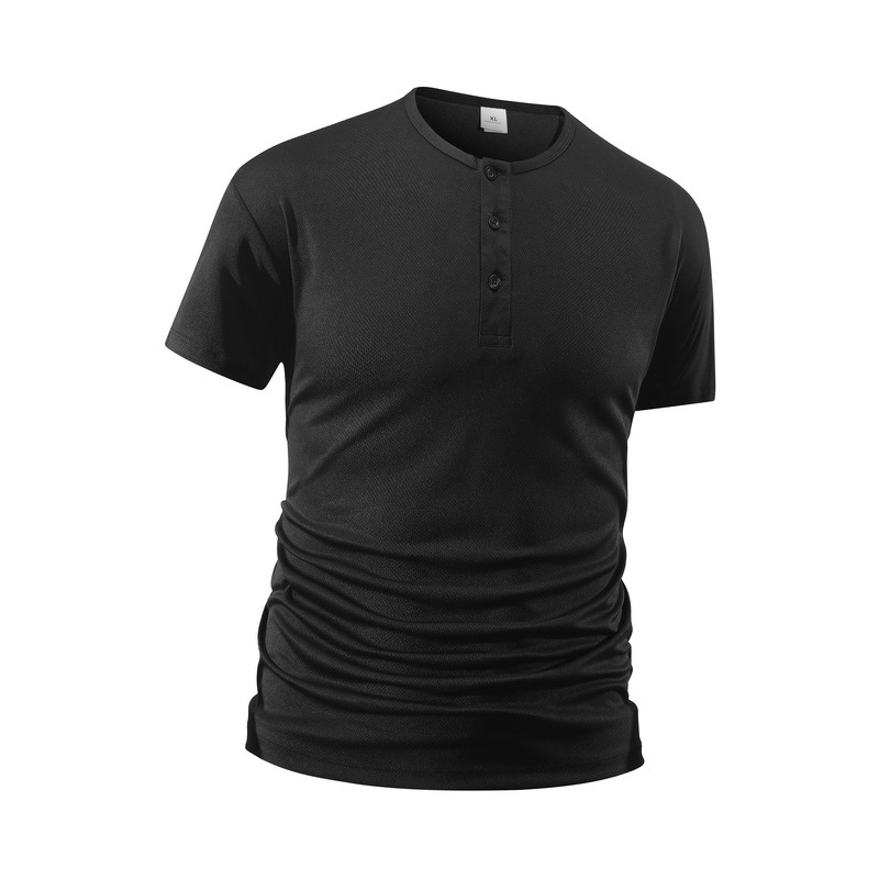 Summer Men's Solid Color Fitne - огляд і ціна T Shirt Dry Fit