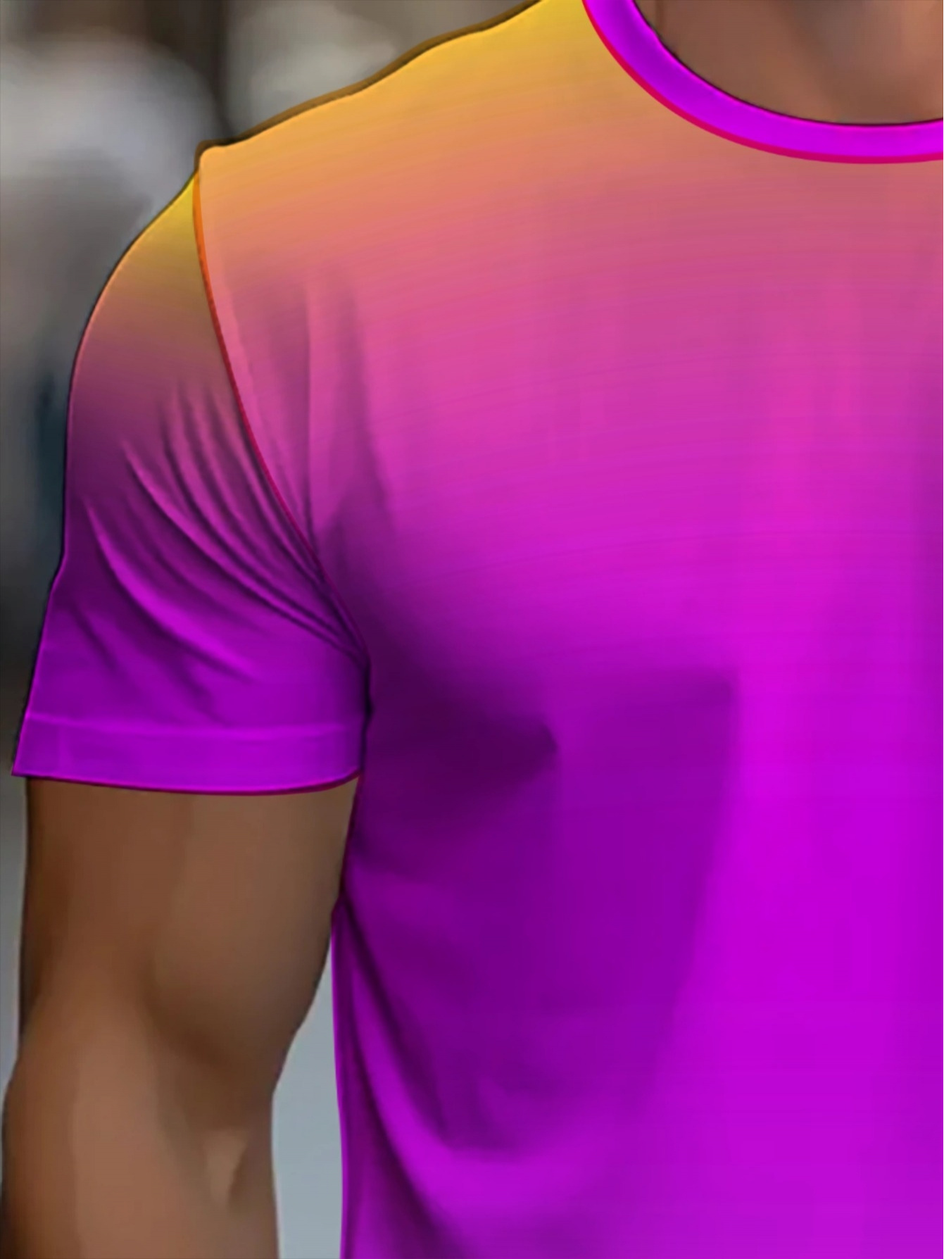 Orange Magenta Gradient Crew N - огляд і ціна T Shirt Dry Fit