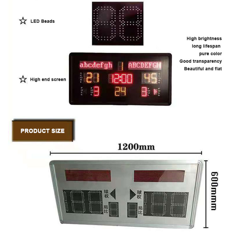 1200×600mm Indoor Mini LED Mul - огляд і ціна Scoreboard Digital