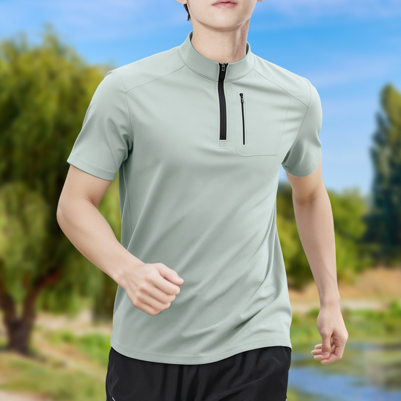 Men's Half-Zip High-Stretch Qu - огляд і ціна T Shirt Dry Fit